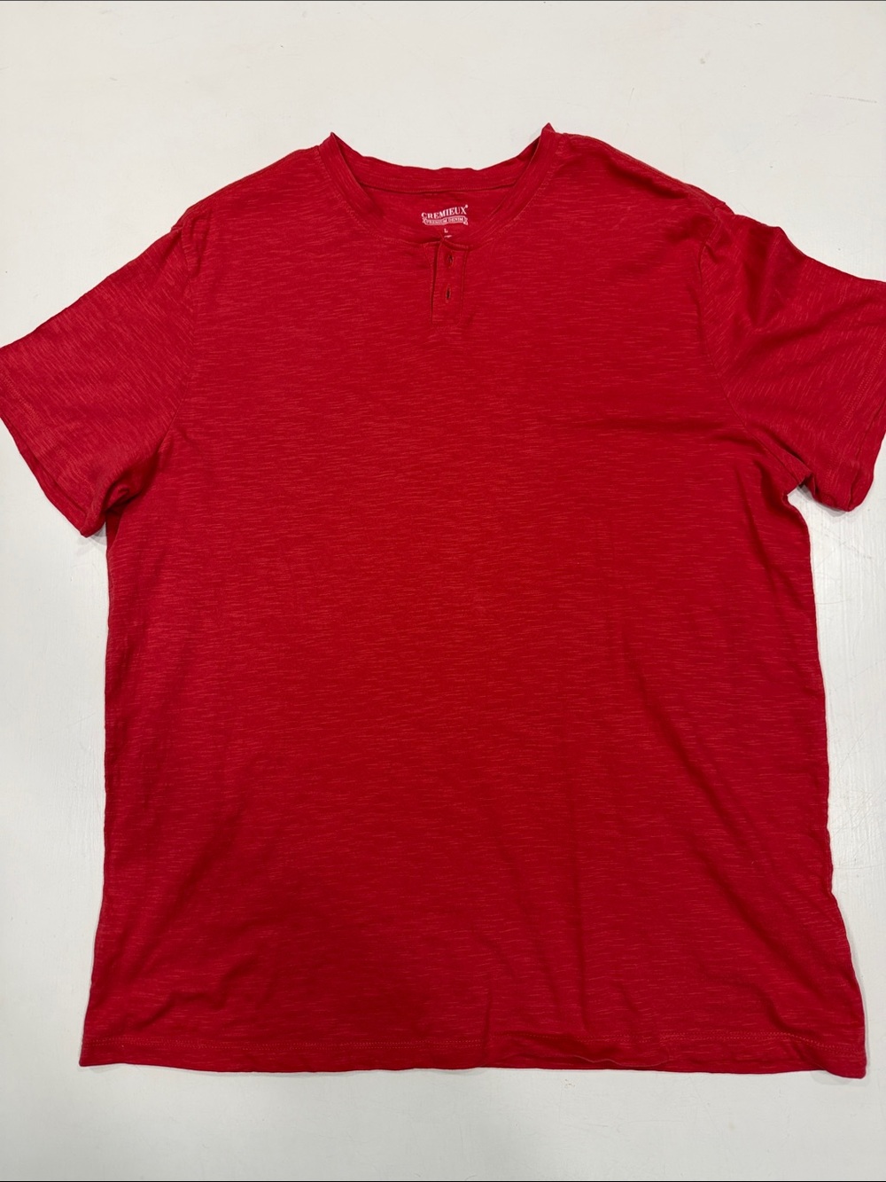 Daniel Cremieux Bright Red Short-Sleeve Henley